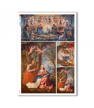 CULT-0099. Papel de Arroz sacras para decoupage.