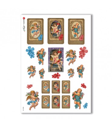 CULT-0105. Carta di riso sacra per decoupage.