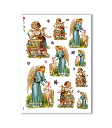 CULT-0113. Papel de Arroz sacras para decoupage.