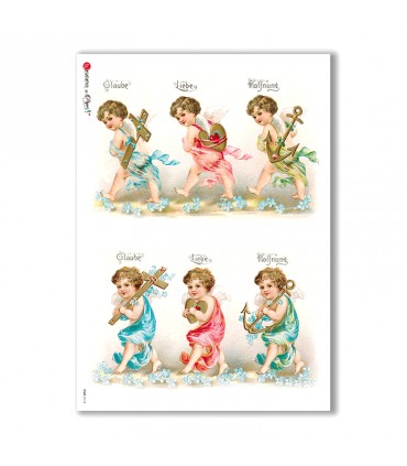 CULT-0114. Papel de Arroz sacras para decoupage.