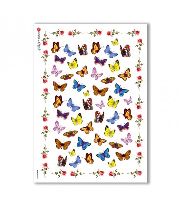 ANIMALS-0009. Carta di riso animali per decoupage.