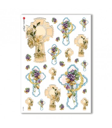 CULT-0120. Carta di riso sacra per decoupage.