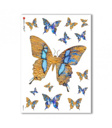 ANIMALS-0016. Carta di riso animali per decoupage.