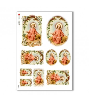 CULT-0123. Holy Rice Paper for decoupage.