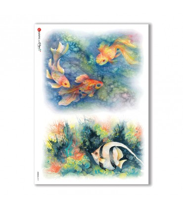 ANIMALS-0019. Carta di riso animali per decoupage.