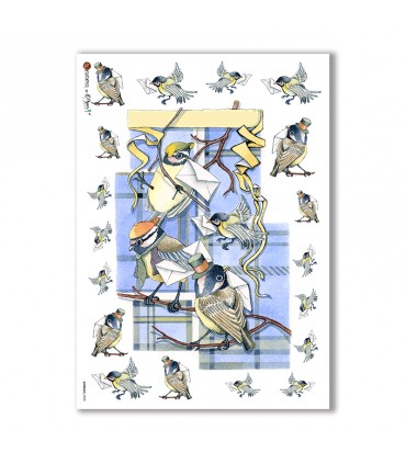 ANIMALS-0028. Papel de Arroz animales para decoupage.