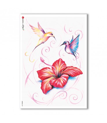 ANIMALS-0029. Carta di riso animali per decoupage.