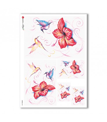 ANIMALS-0030. Animals Rice Paper for decoupage.