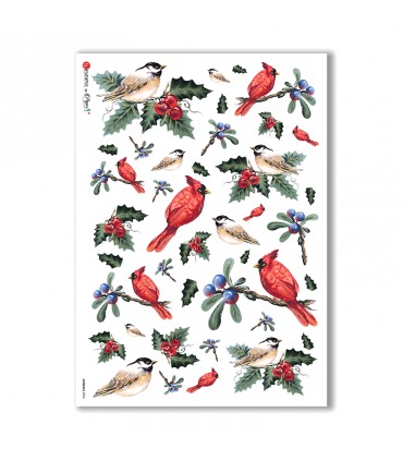 ANIMALS-0034. Carta di riso animali per decoupage.