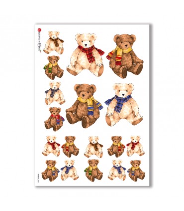 ANIMALS-0051. Animals Rice Paper for decoupage.