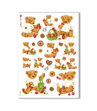 ANIMALS-0052. Carta di riso animali per decoupage.