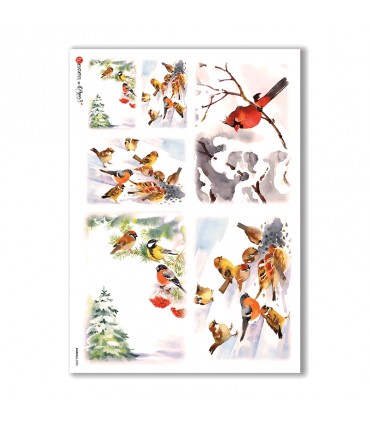 ANIMALS-0055. Carta di riso animali per decoupage.