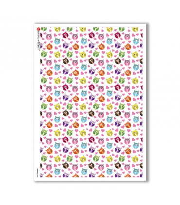 ANIMALS-0060. Animals Rice Paper for decoupage.