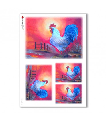 ANIMALS-0063. Animals Rice Paper for decoupage.