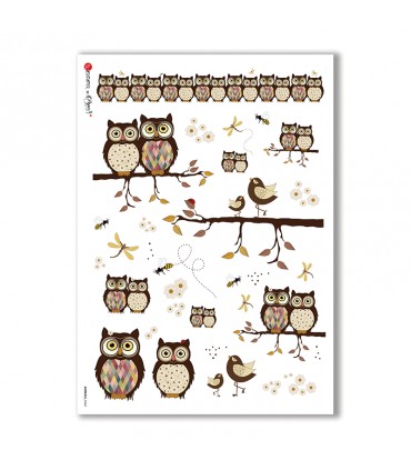 ANIMALS-0064. Carta di riso animali per decoupage.