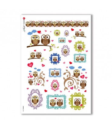 ANIMALS-0065. Animals Rice Paper for decoupage.