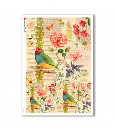 ANIMALS-0066. Carta di riso animali per decoupage.