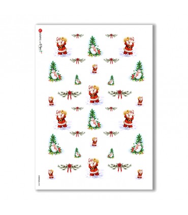 CHRISTMAS-0002. Christmas Rice Paper for decoupage.