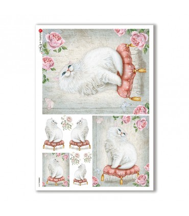 ANIMALS-0074. Carta di riso animali per decoupage.