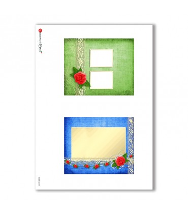 ALBUM-S-0023. Rice paper album small for decoupage.