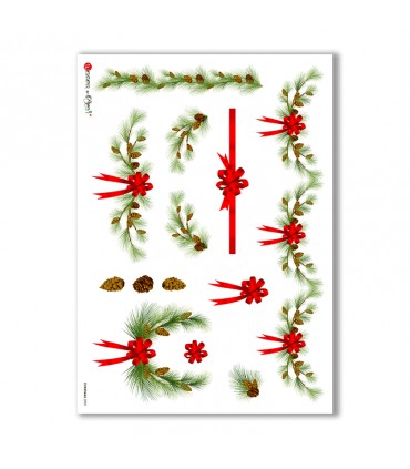 CHRISTMAS-0005. Papel de Arroz Navidad para decoupage.