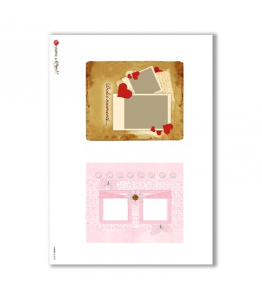 ALBUM-S-0032. Rice paper album small for decoupage.