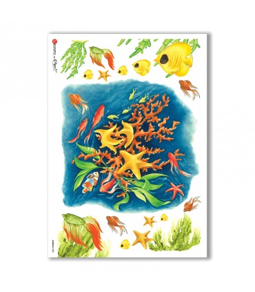 ANIMALS-0082. Carta di riso animali per decoupage.