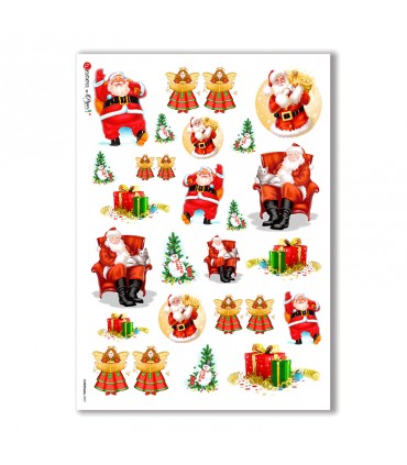 CHRISTMAS-0007. Christmas Rice Paper for decoupage.