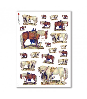 ANIMALS-0087. Animals Rice Paper for decoupage.