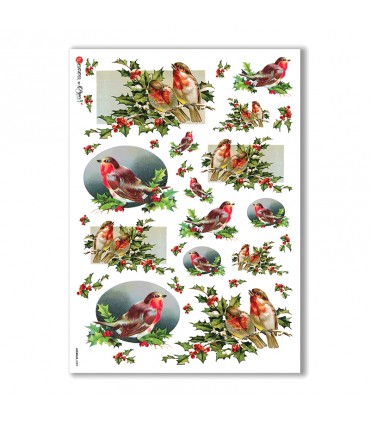 ANIMALS-0089. Animals Rice Paper for decoupage.