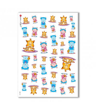 BABY-0002. Papel de Arroz niños para decoupage