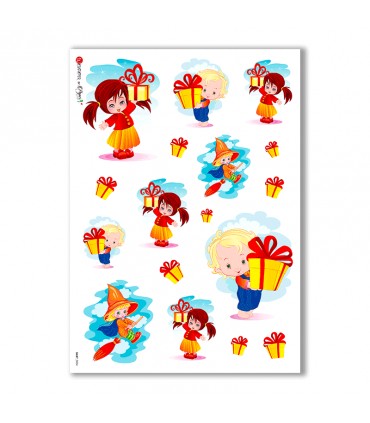 BABY-0004. Carta di riso bambini per decoupage.