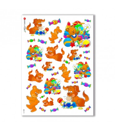 BABY-0010. Carta di riso bambini per decoupage.