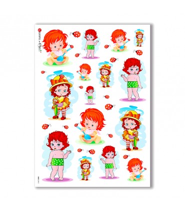 BABY-0012. Carta di riso bambini per decoupage.
