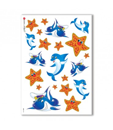 BABY-0014. Rice paper baby for decoupage.