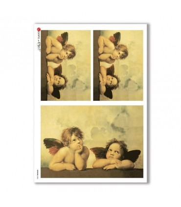 ARTWORK-0005. Papel de Arroz obras de arte para decoupage.