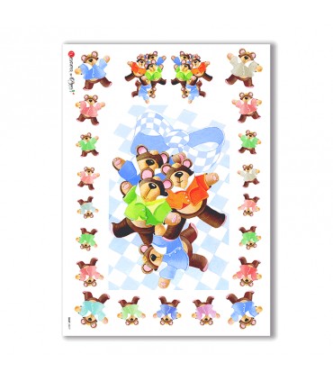 BABY-0017. Papel de Arroz niños para decoupage