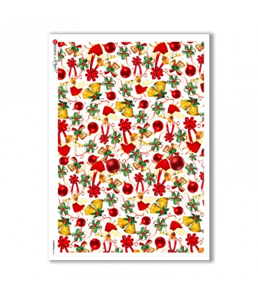 CHRISTMAS-0012. Papel de Arroz Navidad para decoupage.