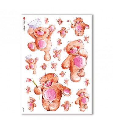 BABY-0020. Rice paper baby for decoupage.