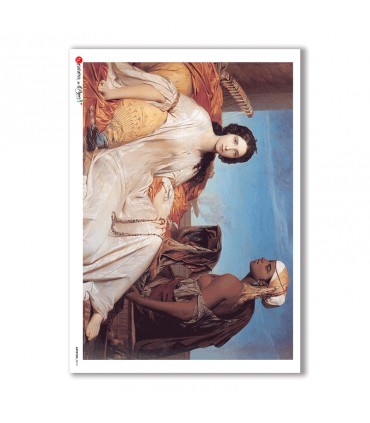 ARTWORK-0014. Papel de Arroz obras de arte para decoupage.