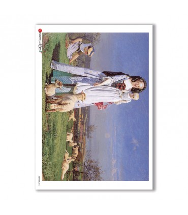 ARTWORK-0016. Papel de Arroz obras de arte para decoupage.