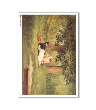 ARTWORK-0020. Papel de Arroz obras de arte para decoupage.