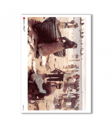 ARTWORK-0024. Papel de Arroz obras de arte para decoupage.