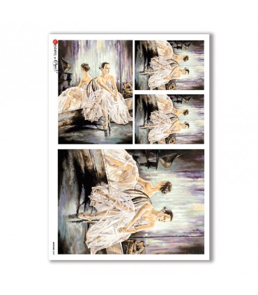 ARTWORK-0027. Papel de Arroz obras de arte para decoupage.