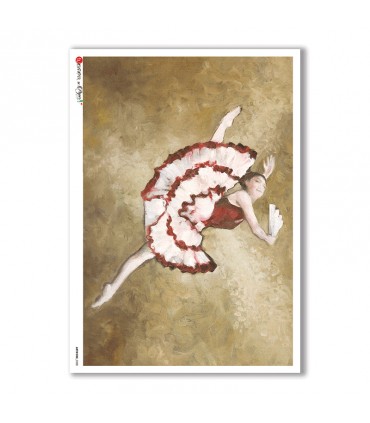 ARTWORK-0028. Papel de Arroz obras de arte para decoupage.