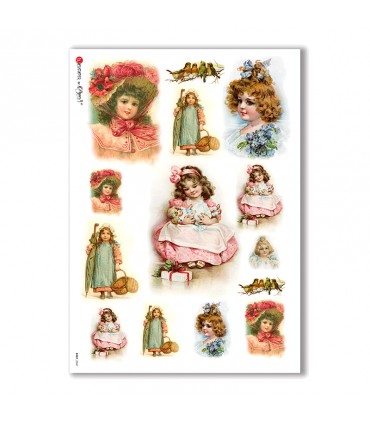 BABY-0047. Carta di riso bambini per decoupage.