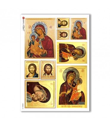 ARTWORK-0048. Papel de Arroz obras de arte para decoupage.