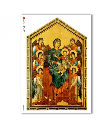 ARTWORK-0052. Papel de Arroz obras de arte para decoupage.