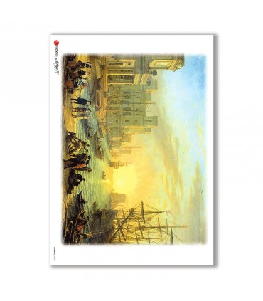 ARTWORK-0055. Papel de Arroz obras de arte para decoupage.