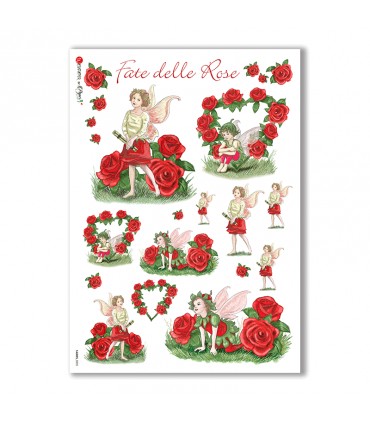 FAIRIES-0003. Rice Paper for decoupage fairies.